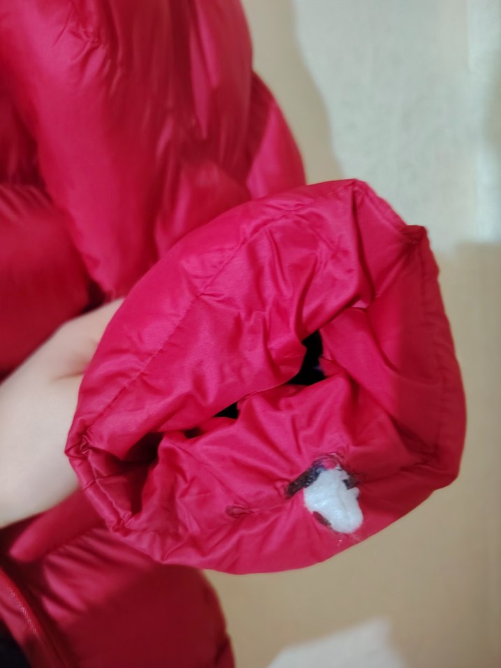 Kırmızı Fermuarlı Kadın Kış Montu - Görsel 3