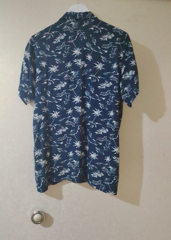 Erkek Lacivert Kısa Kollu Düğmeli Gömlek - Görsel 2