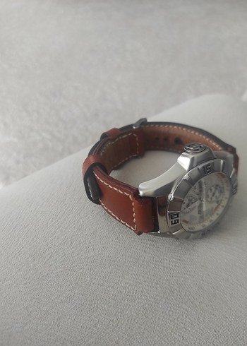 Kahverengi Deri Kayışlı Biker Erkek Saat kordonu - Görsel 4