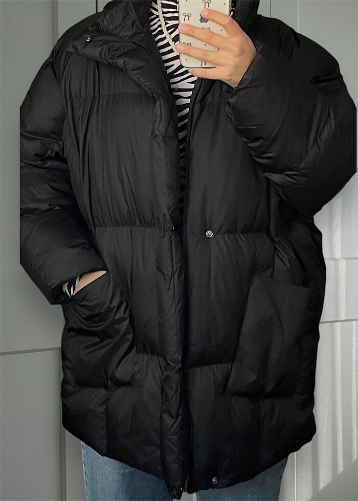 Oversize Şişme Mont - Görsel 3