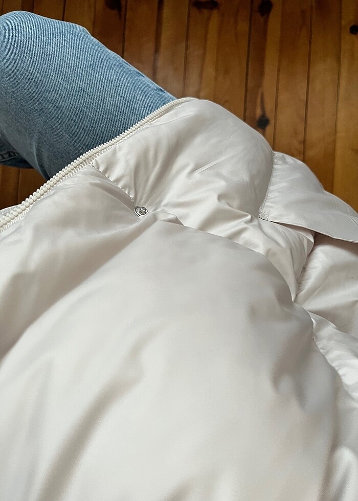 Oversize Şişme Mont Taş - Görsel 4