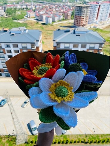 diğer Beden çeşitli Renk Örgü çiçek