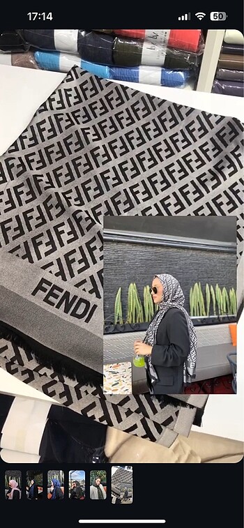 Fendi ipek şal