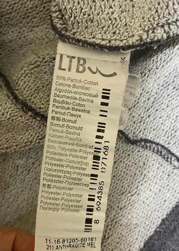 Gri Uzun Kollu Salaş Sweatshirt - Görsel 3