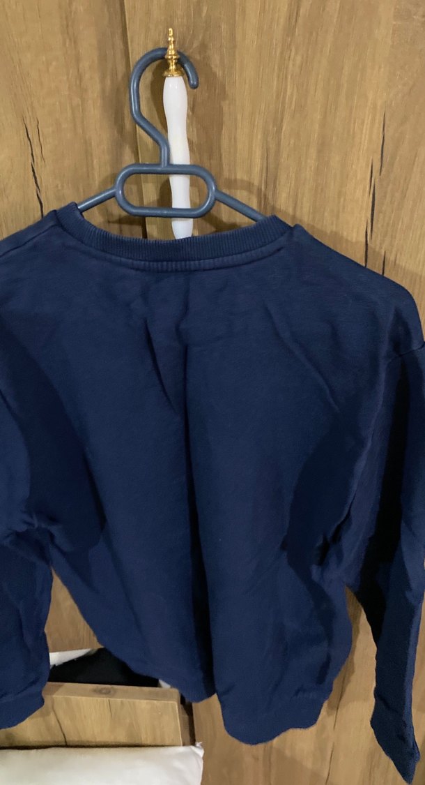 Mavi Baskılı Triko Uzun Kollu Sweatshirt - Görsel 2