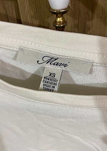 Beyaz Siyah Pudra Renkli Uzun Kollu Pamuklu Tişört - Görsel 3