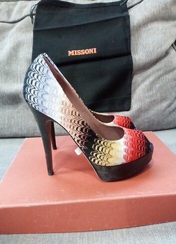 Missoni Missoni ince topuk kadın ayakkabısı italyan malı