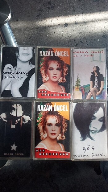 Nazan Öncel 6 adet kaset 