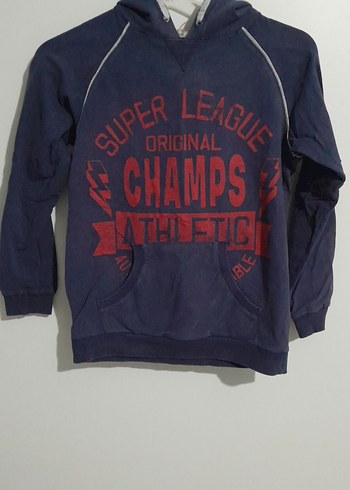 Erkek Çocuk Koyu Mavi Baskılı Sweatshirt - Görsel 2