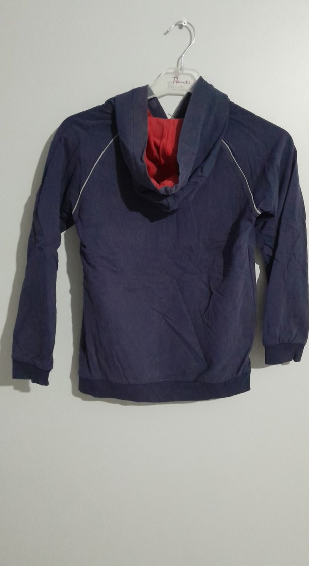 Erkek Çocuk Koyu Mavi Baskılı Sweatshirt - Görsel 3