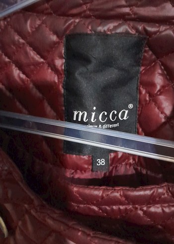 Bordo Düğmeli Kadın Uzun mont - Görsel 3