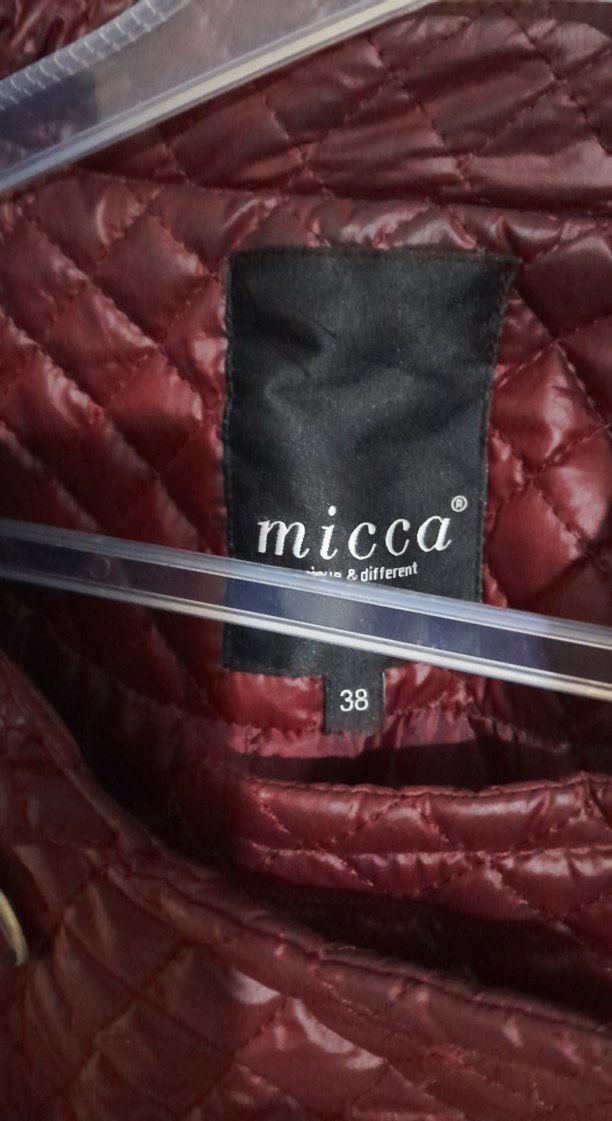 Bordo Düğmeli Kadın Uzun mont - Görsel 3