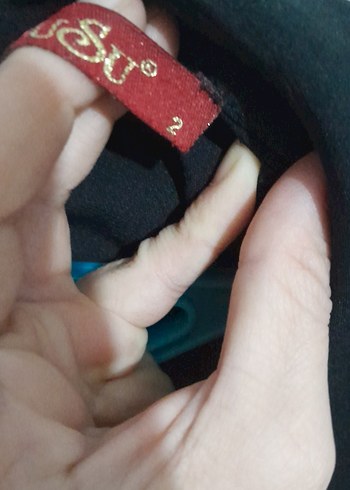 Uzun Siyah Drapeli Kadın Elbise - Görsel 7