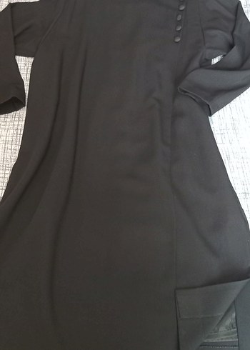 Abiye Elbise  Isvicre Mali Siyah Uzun Kollu Astarli,44 beden - Görsel 6