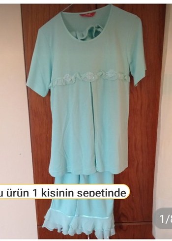 Kadın Kimono Uzun Kollu turkuaz - Görsel 5