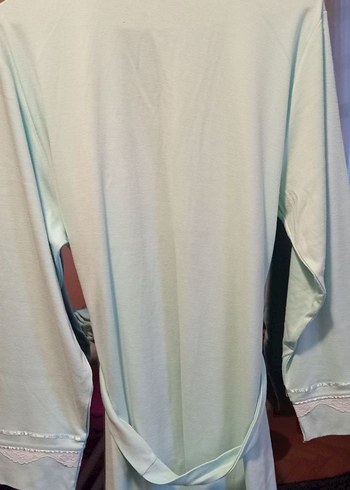 Kadın Kimono Uzun Kollu turkuaz - Görsel 3