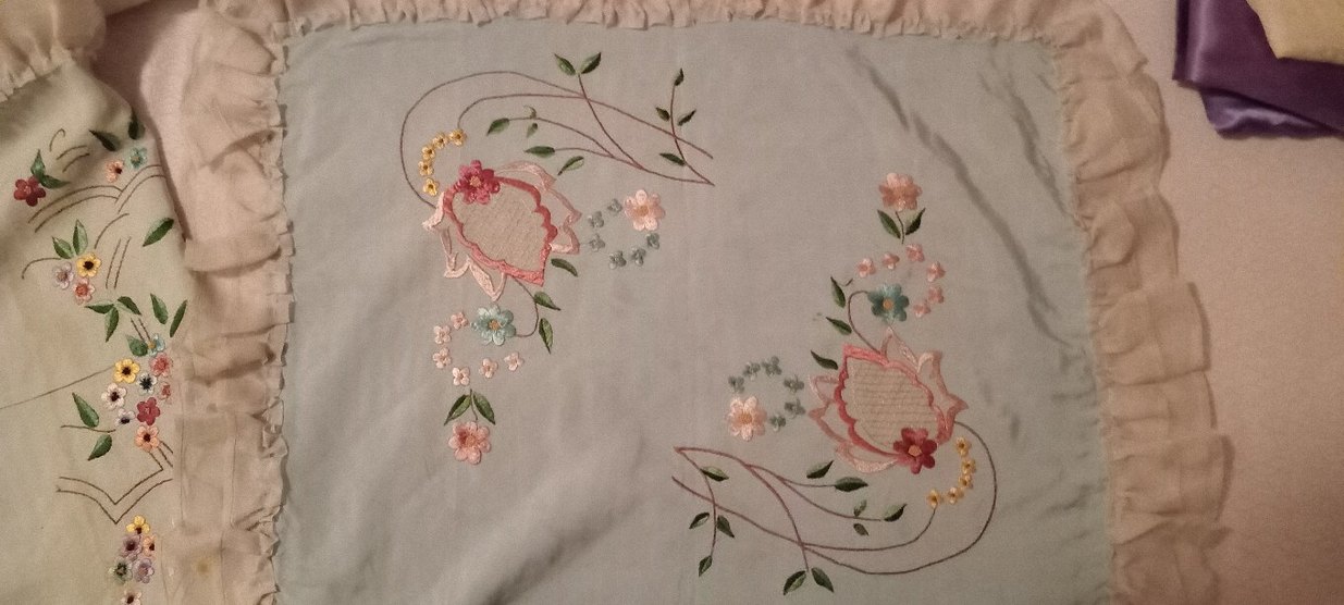 antika sandıktan çıkma kirlent,yastik kilifi - Görsel 5