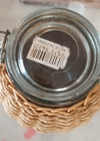 Beden Kavanoz kilitli kapak HasırSepet örgülü