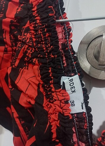 Diğer Turuncu siyah lastikli elbise