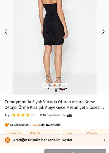 Trendyolmilla Siyah Vücuda Oturan Mini Elbise - Görsel 2