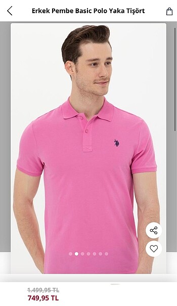pembe polo yaka t-shirt