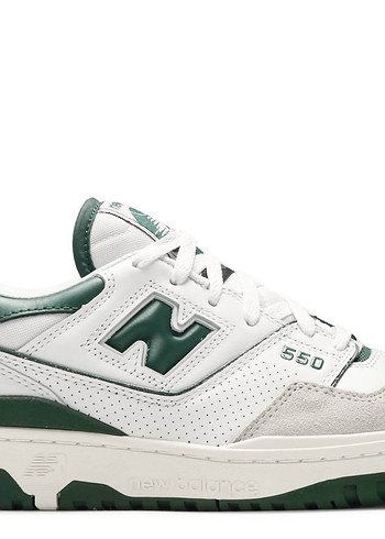 New Balance 550 Beyaz Koyu Yesil Retro Sneaker