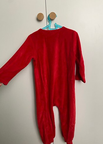 Kırmızı Nakışlı Bebek Tulum yılbaşı - Görsel 5