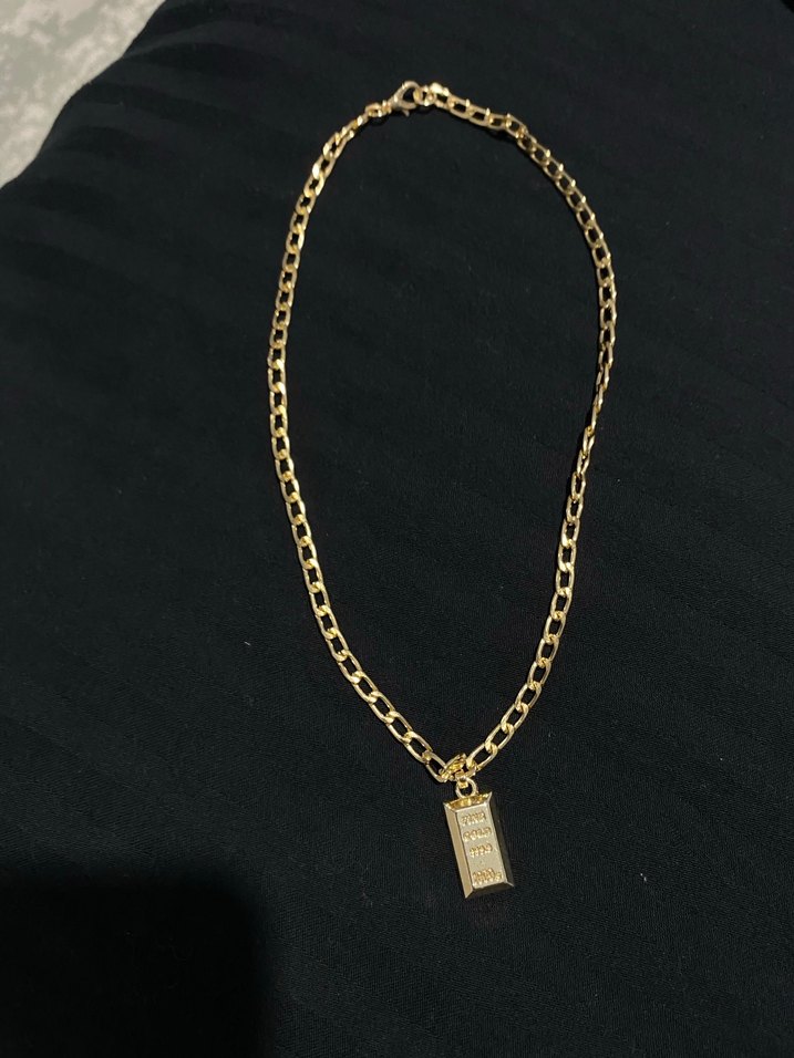 Külçe altın kolye - Görsel 2