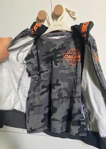 Kapüşonlu Kamuflaj Desenli Erkek Sweatshirt - Görsel 3