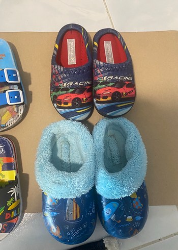 Renkli Erkek Çocuk Terlikleri gezer - Görsel 6