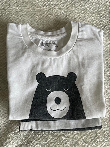2 Yaş Beden beyaz Renk Pijama takımı