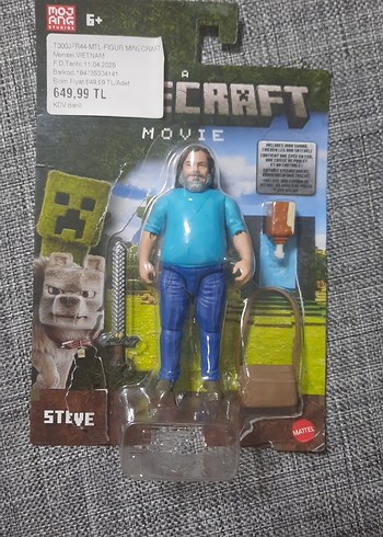Minecraft Steve Figür Oyuncak - Görsel 2