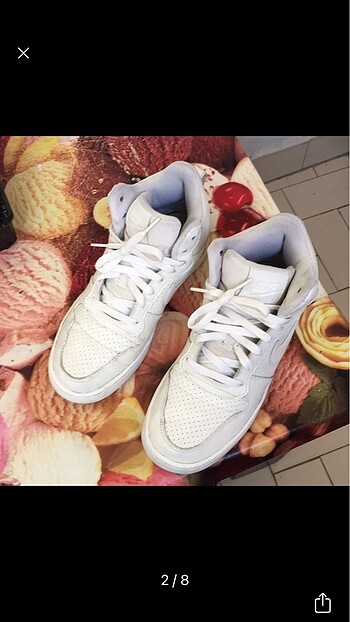 Nike Orijinal nıke Court borough bilekli spor ayakkabı