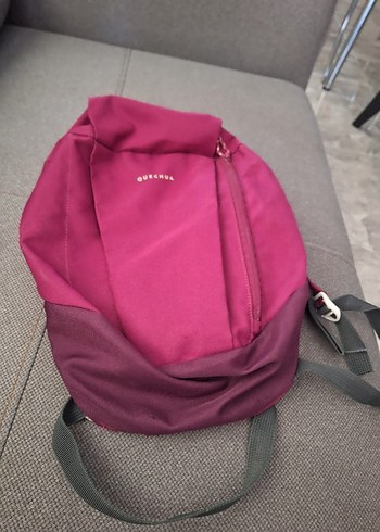 Bordo Fermuarlı Günlük Kadın Sırt Çantası