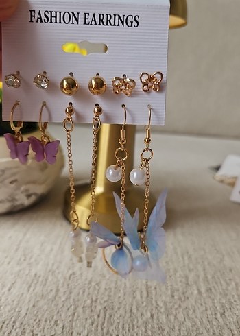 Bohem Tarz Mini Boncuklu Çok Renkli Küpeler - Görsel 2