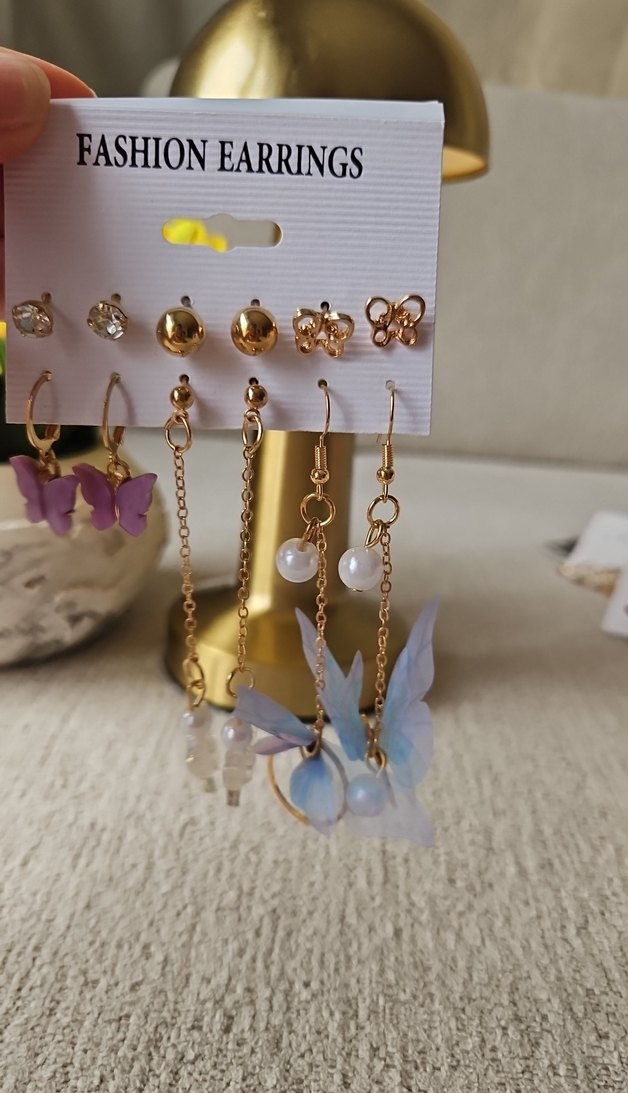 Bohem Tarz Mini Boncuklu Çok Renkli Küpeler - Görsel 2