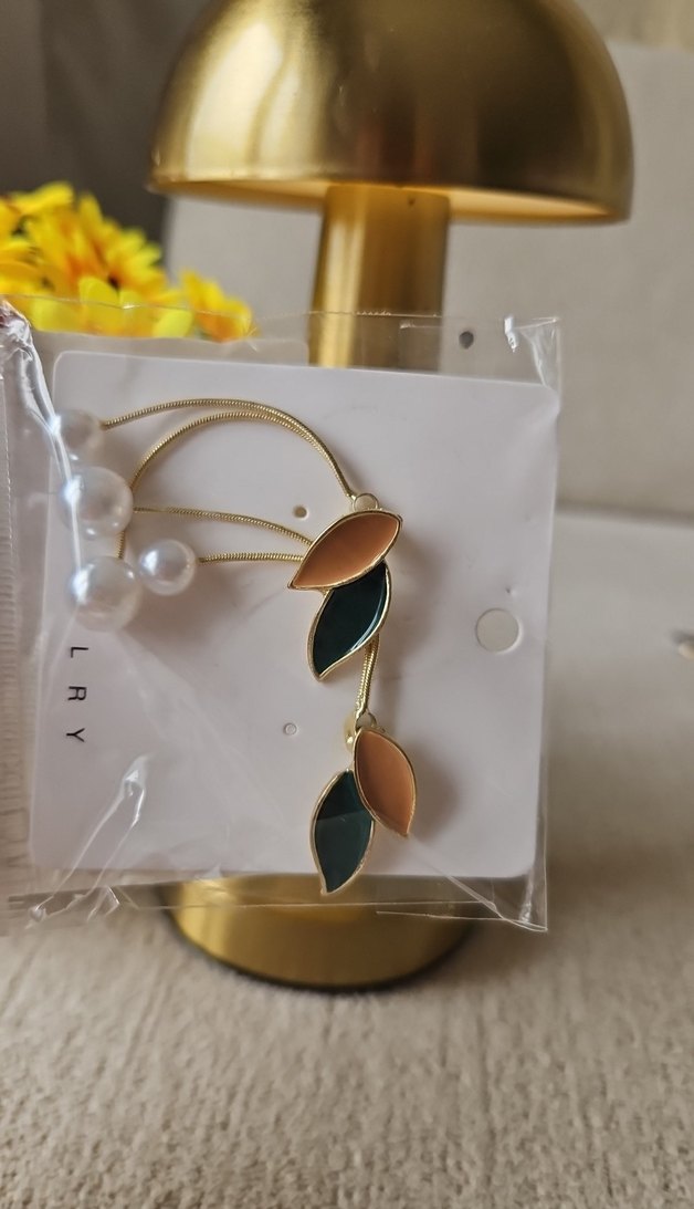 Yeşil Mini Boncuklu Kadın Küpe - Görsel 2