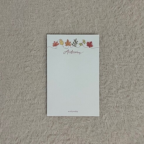 Autumn Notepad