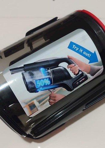 Kırmızı-Gri Süpürge Toz Haznesi ve Filtre - Görsel 2