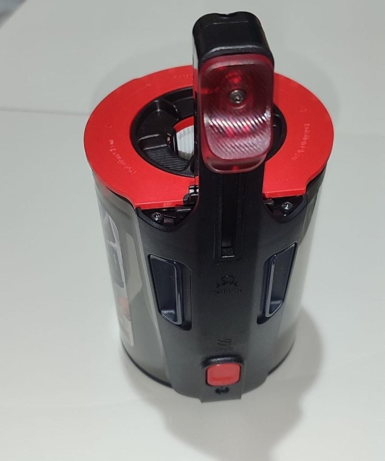 Kırmızı-Gri Süpürge Toz Haznesi ve Filtre - Görsel 5