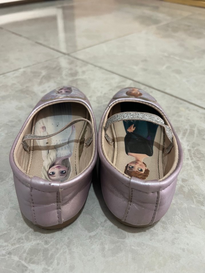 Kız Çocuk Pembe Baskılı Babet Ayakkabı - Görsel 3