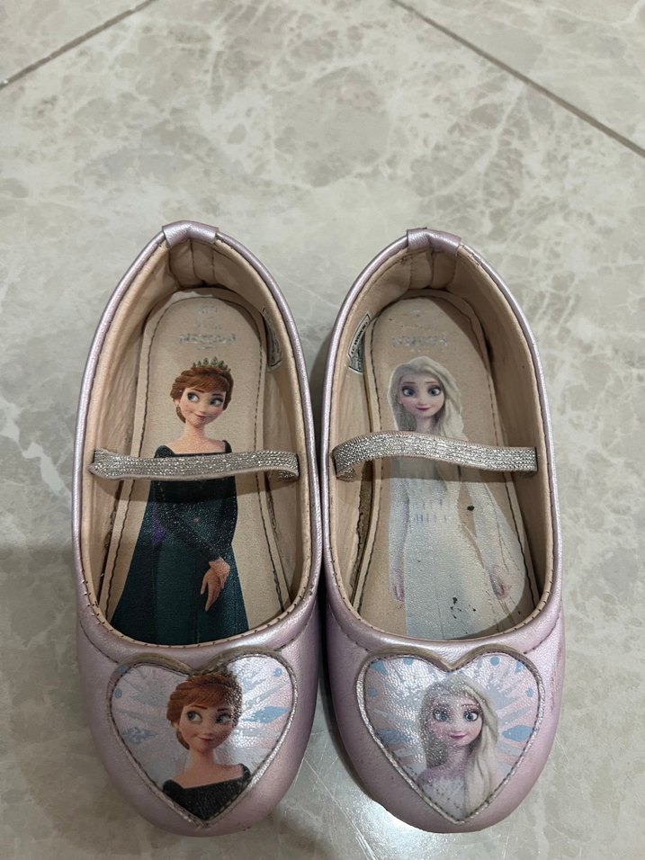 Kız Çocuk Pembe Baskılı Babet Ayakkabı - Görsel 2