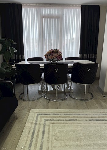 VERSACE YEMEK ODASI MASA SANDALYE TAKIM - Görsel 3