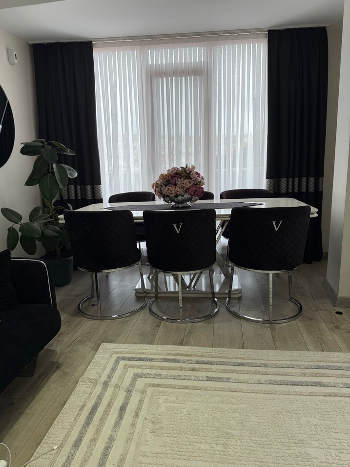 VERSACE YEMEK ODASI MASA SANDALYE TAKIM - Görsel 4