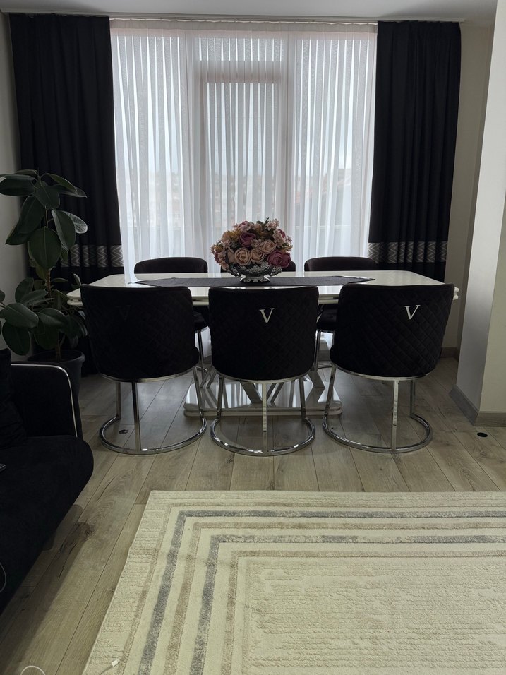 VERSACE YEMEK ODASI MASA SANDALYE TAKIM - Görsel 3