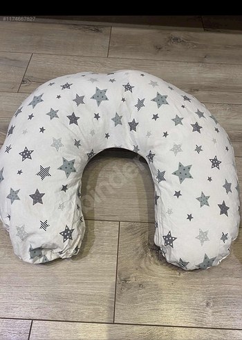 Gri Yıldız Desenli Hamile ve Emzirme Yastığı - Görsel 3