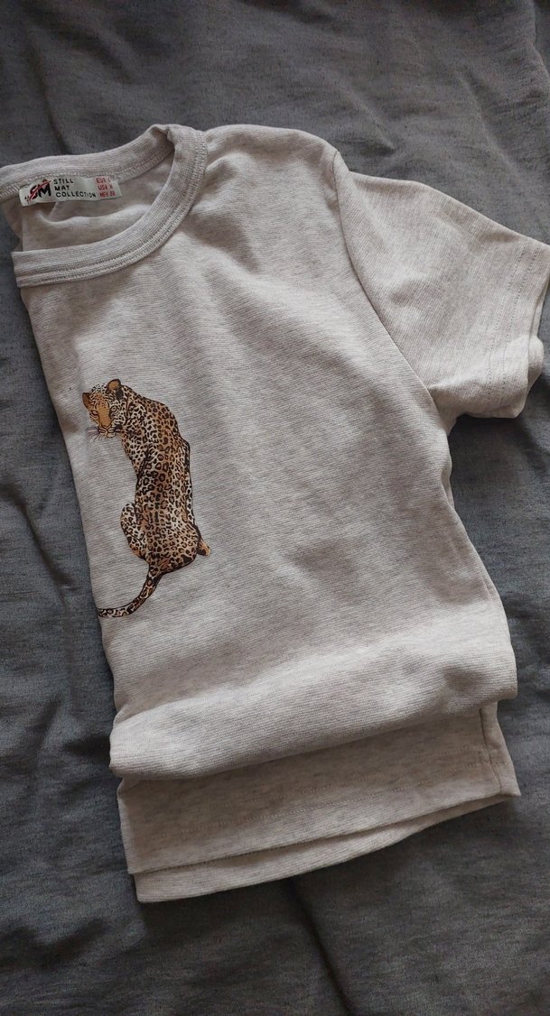 Gri Leopar Desenli Sokak Stili - Görsel 2