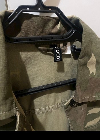 Kadın Kamuflaj Desenli Düğmeli Ceket - Görsel 4