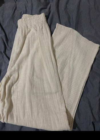 Kadın Keten Bohem Beyaz Drapeli Wrap - Görsel 2