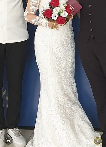 gelinlik dügün nikah elbisesi - Görsel 9